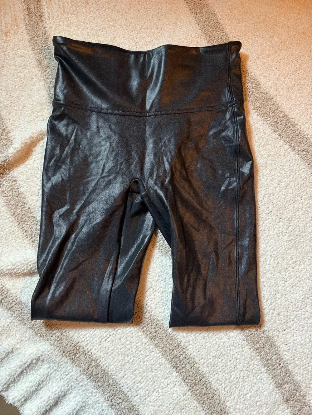 Faux Leather Leggings in Black SPANX